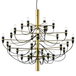 FLOS 2097/50 LED kroonluchter, mat, messing