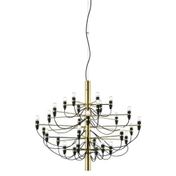 FLOS 2097/50 LED kroonluchter, mat, messing