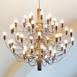 FLOS 2097/50 LED kroonluchter, mat, messing