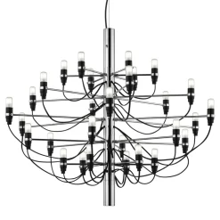 FLOS 2097/50 LED kroonluchter, mat, chroom