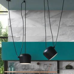 FLOS Aim Small LED hanglamp, zwart