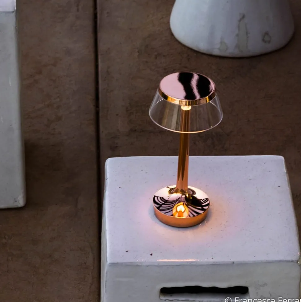 Flos Bon Jour unplugged LED tafellamp, koper