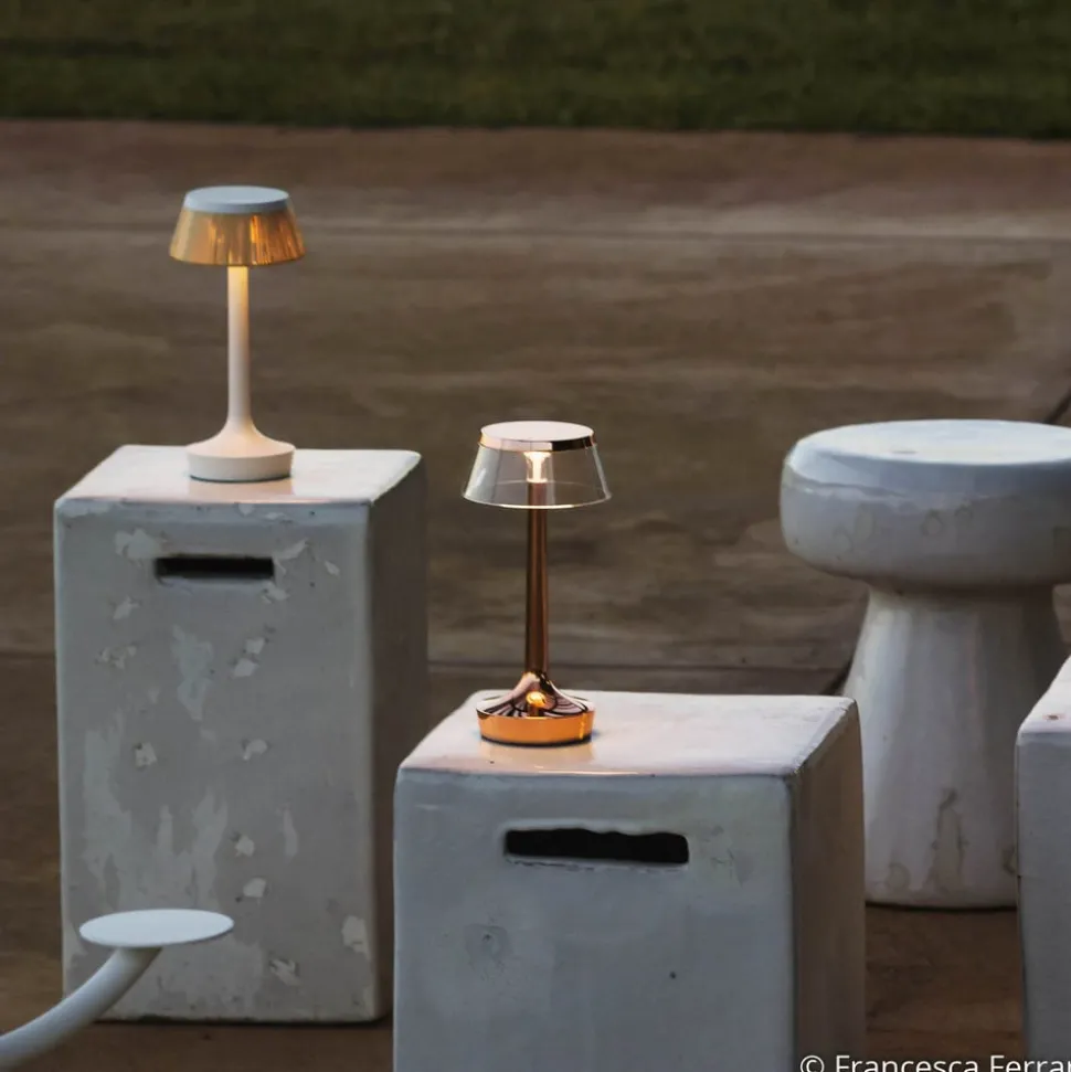 Flos Bon Jour unplugged LED tafellamp, koper