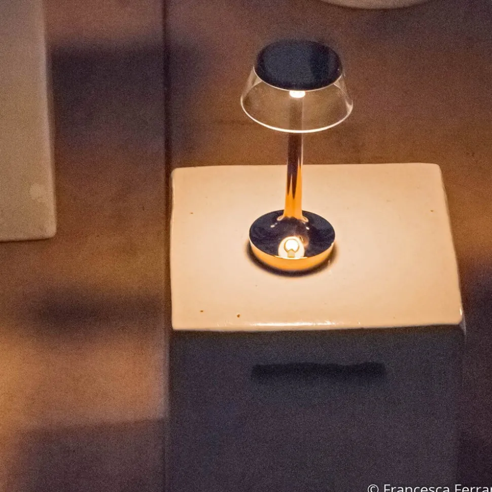 Flos Bon Jour unplugged LED tafellamp, koper