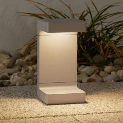 FLOS Casting C 100 sokkellamp 20 cm, grijs