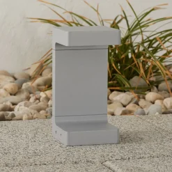 FLOS Casting C 100 sokkellamp 20 cm, grijs