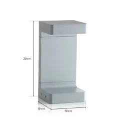 FLOS Casting C 100 sokkellamp 20 cm, grijs
