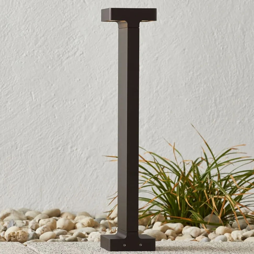 FLOS Casting T 100 - LED sokkellamp 50 cm bruin