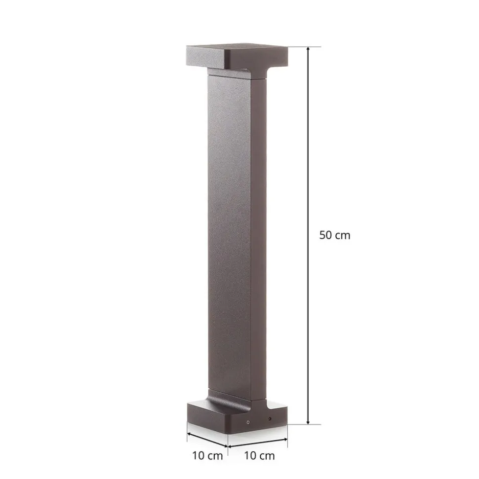 FLOS Casting T 100 - LED sokkellamp 50 cm bruin