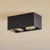 FLOS Compass box H135 - plafondlamp 2-lamps zwart