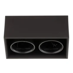 FLOS Compass box H135 - plafondlamp 2-lamps zwart