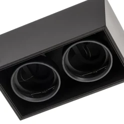 FLOS Compass box H135 - plafondlamp 2-lamps zwart