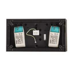 FLOS Compass box H135 - plafondlamp 2-lamps zwart