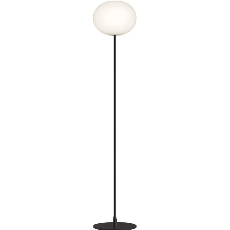 FLOS Glo-Ball F2 vloerlamp, zwart