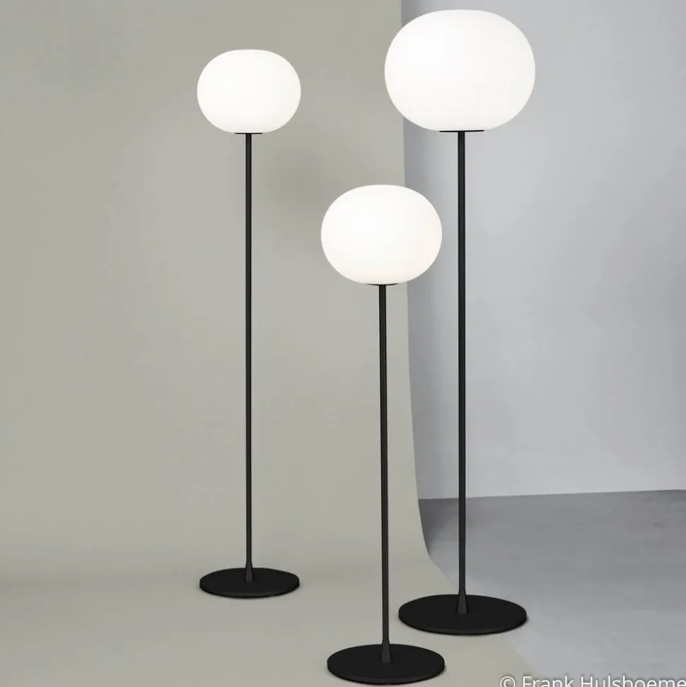 FLOS Glo-Ball F2 vloerlamp, zwart