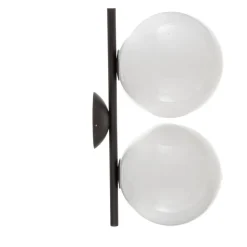 FLOS IC C/W1 Dubbele wandlamp zwart Ø 20 cm