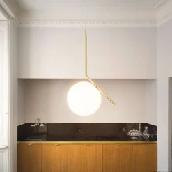 FLOS IC S2 hanglamp, messing