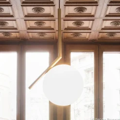 FLOS IC S2 hanglamp, messing