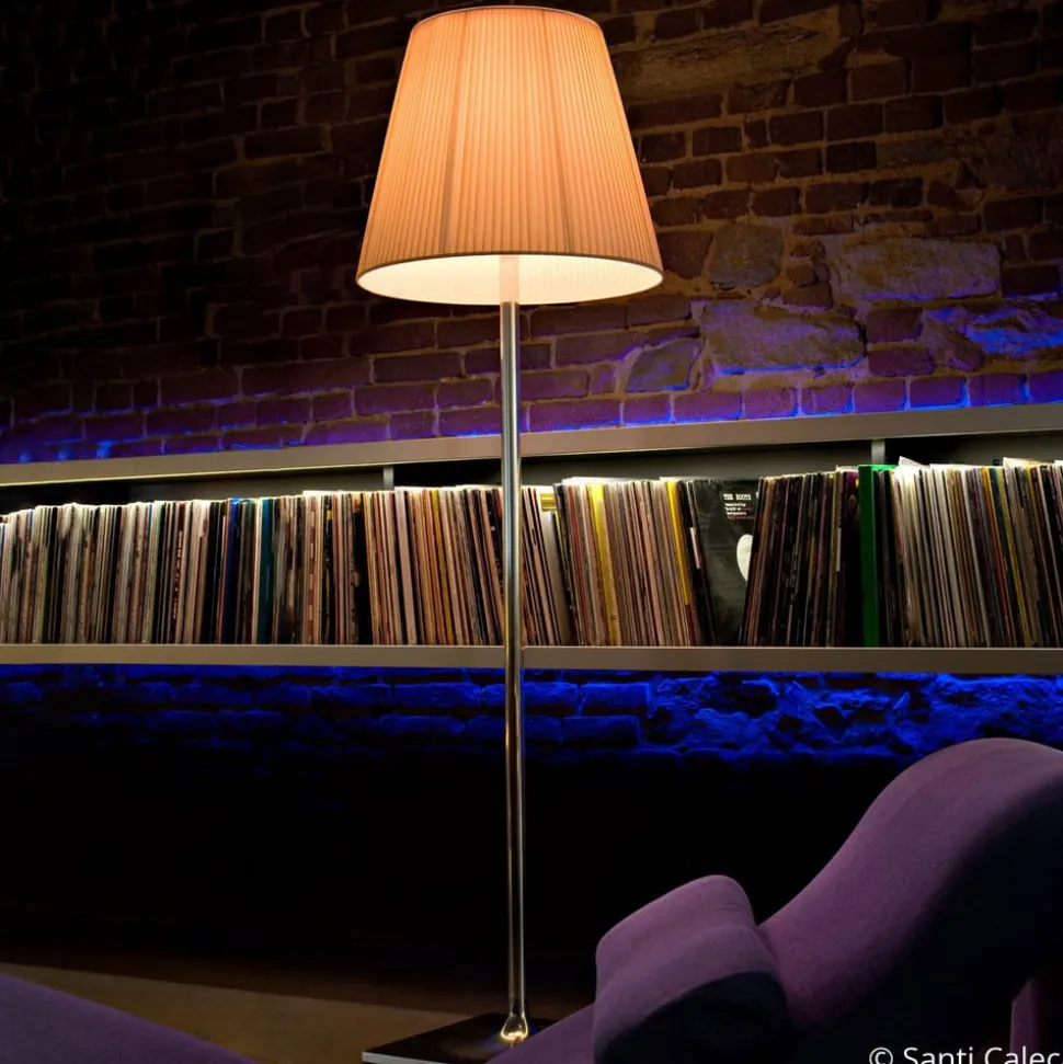 FLOS KTribe F2 vloerlamp met stoffen kap, beige