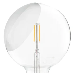 FLOS Lampadina LED tafellamp oranje, zwarte voet