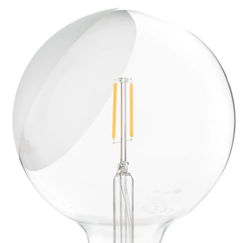 FLOS Lampadina LED tafellamp oranje, zwarte voet