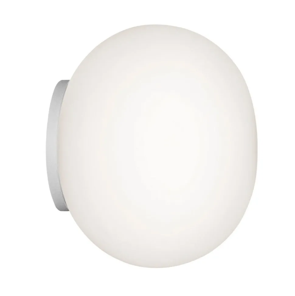 FLOS Mini Glo-Ball Spiegel wandlamp, wit