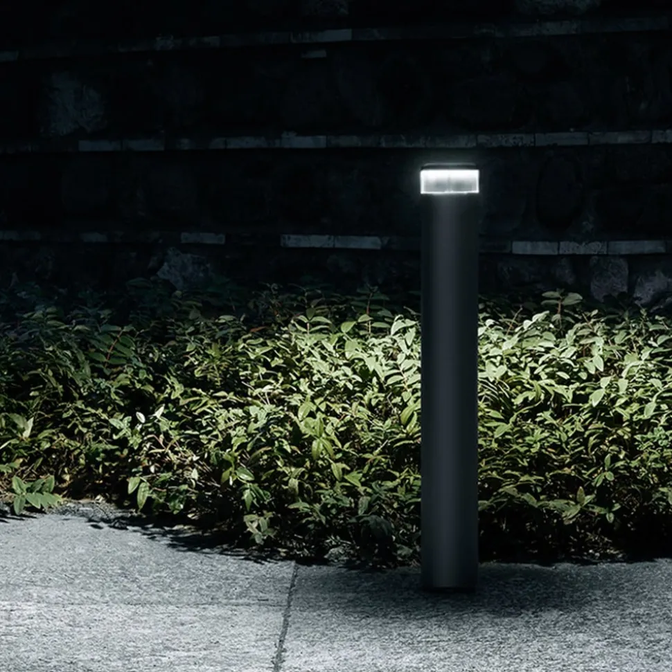 FLOS Pointbreak Bollard 2, 2.700K antraciet 60cm