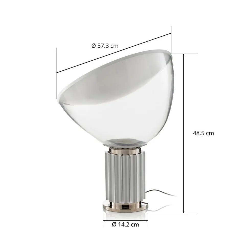 FLOS Taccia small - LED tafellamp, alu