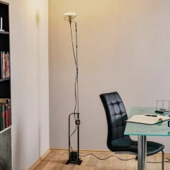 FLOS Toio Limited Edition vloerlamp, zwart, metaal, 195 cm