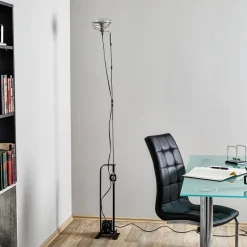 FLOS Toio Limited Edition vloerlamp, zwart, metaal, 195 cm