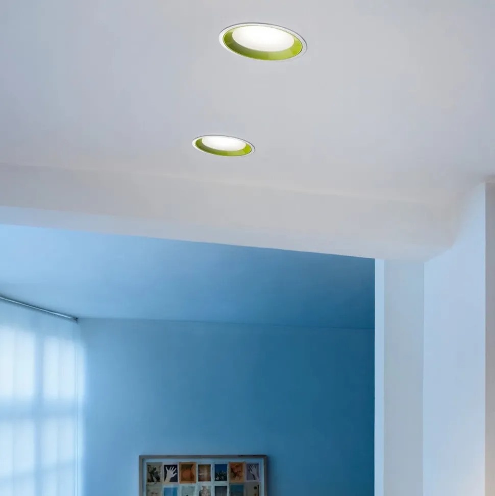 FLOS Wan - hoogspanning-inbouwdownlight, groen