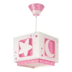 Fluorescerende hanglamp NACHTHIMMEL roze