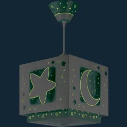 Fluorescerende hanglamp nachthemel groen