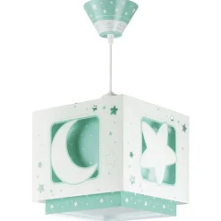 Fluorescerende hanglamp nachthemel groen