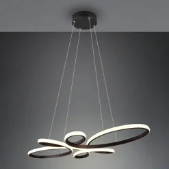 Fly LED hanglamp, mat zwart, 3.000 K, 83 cm x 45 cm
