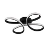 Fly LED plafondlamp, mat zwart, 3.000 K, 40 cm x 40 cm