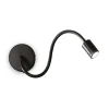 Focus flexibele LED wandlamp, zwart