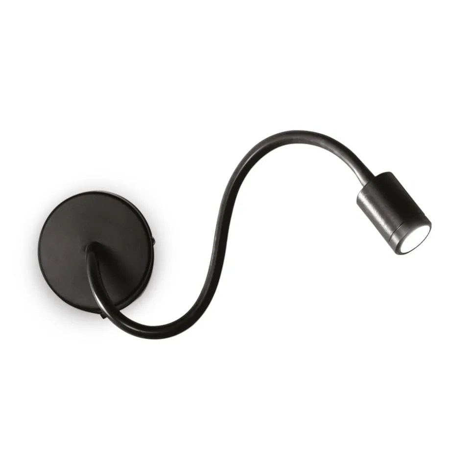 Focus flexibele LED wandlamp, zwart