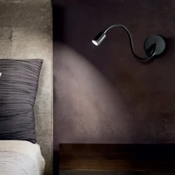 Focus flexibele LED wandlamp, zwart