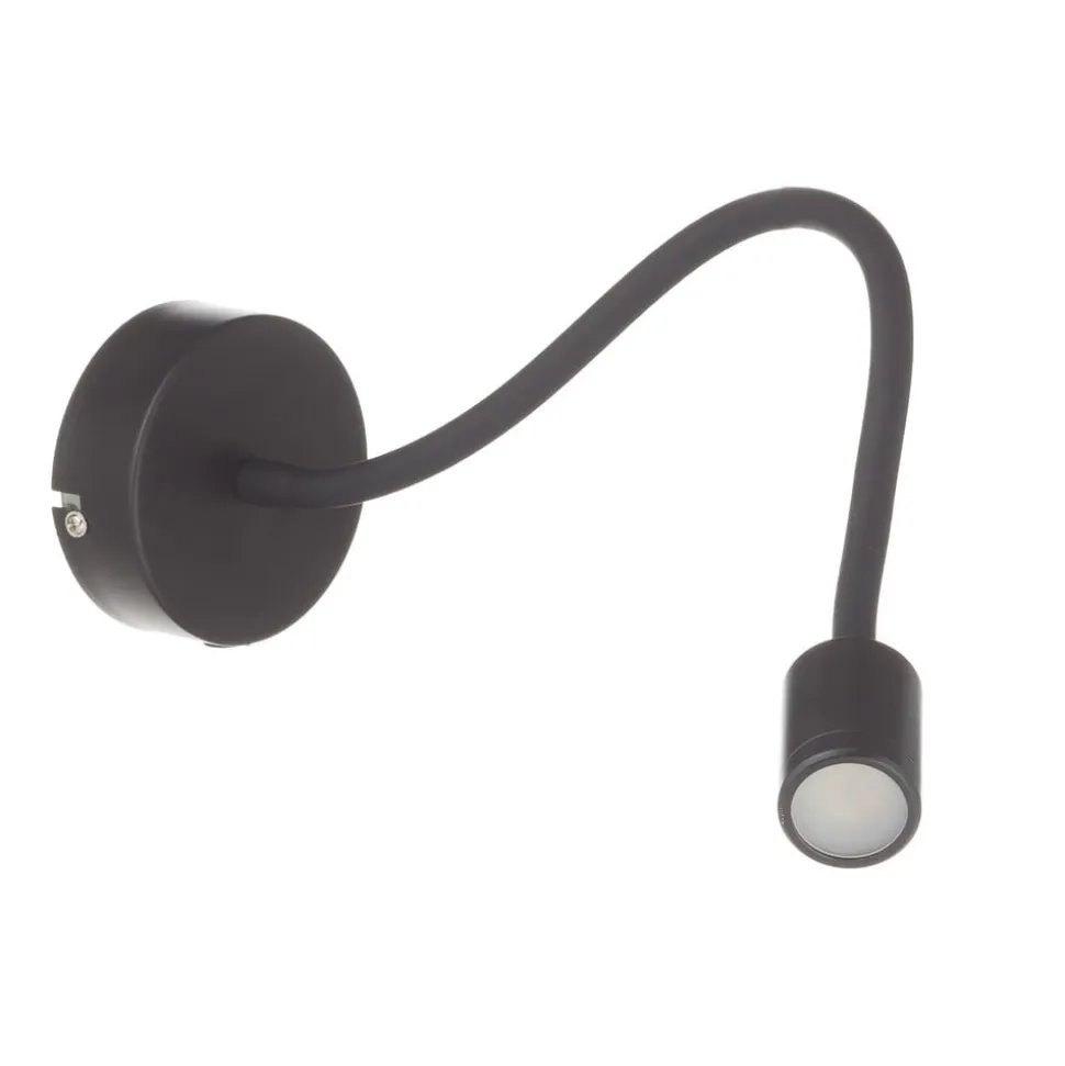 Focus flexibele LED wandlamp, zwart