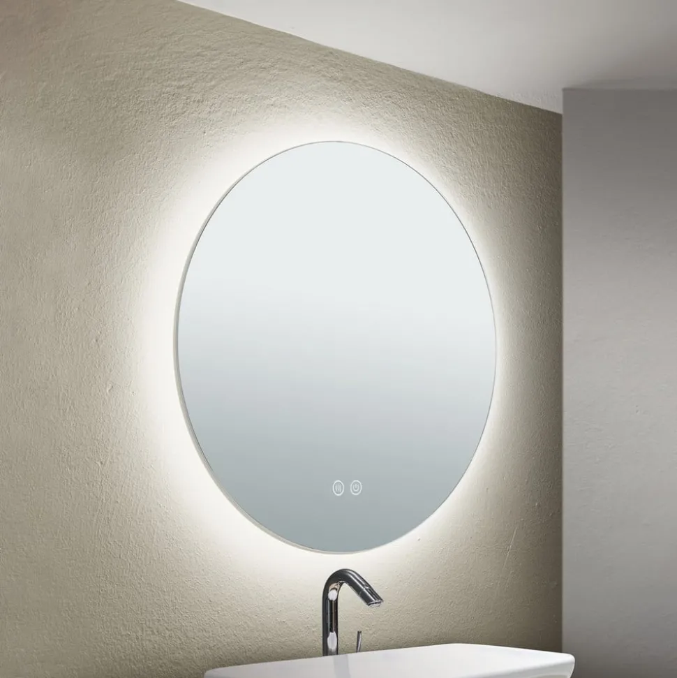 Focus-LED-spiegel, Ø 45 cm, CCT, anticondens, touchdimmer