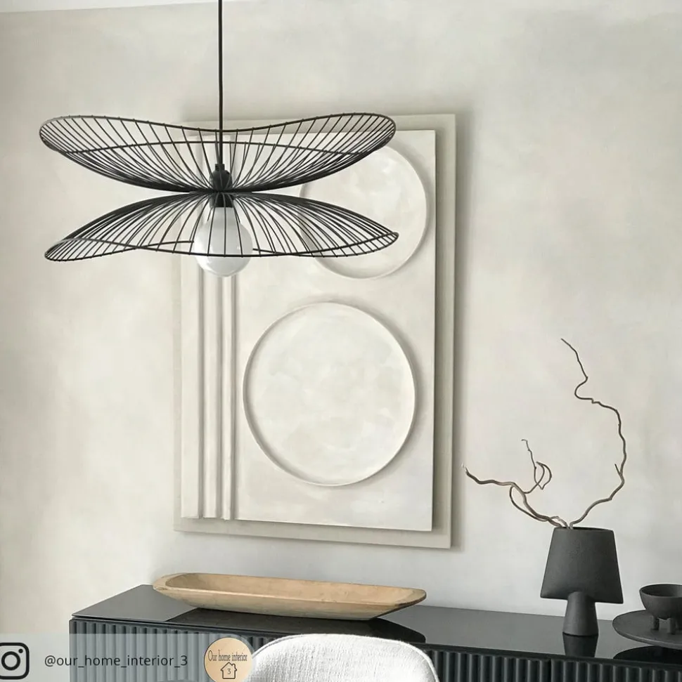 Forestier Libellule S hanglamp, 56 cm, zwart