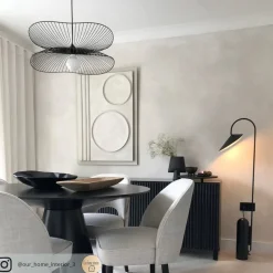 Forestier Libellule S hanglamp, 56 cm, zwart