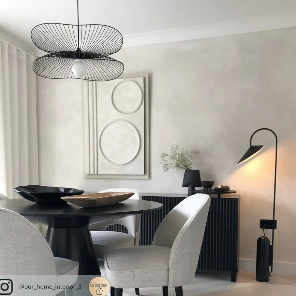 Forestier Libellule S hanglamp, 56 cm, zwart