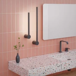 Forlight LED badkamer wandlamp Passeggio Nova, 40 cm, zwart