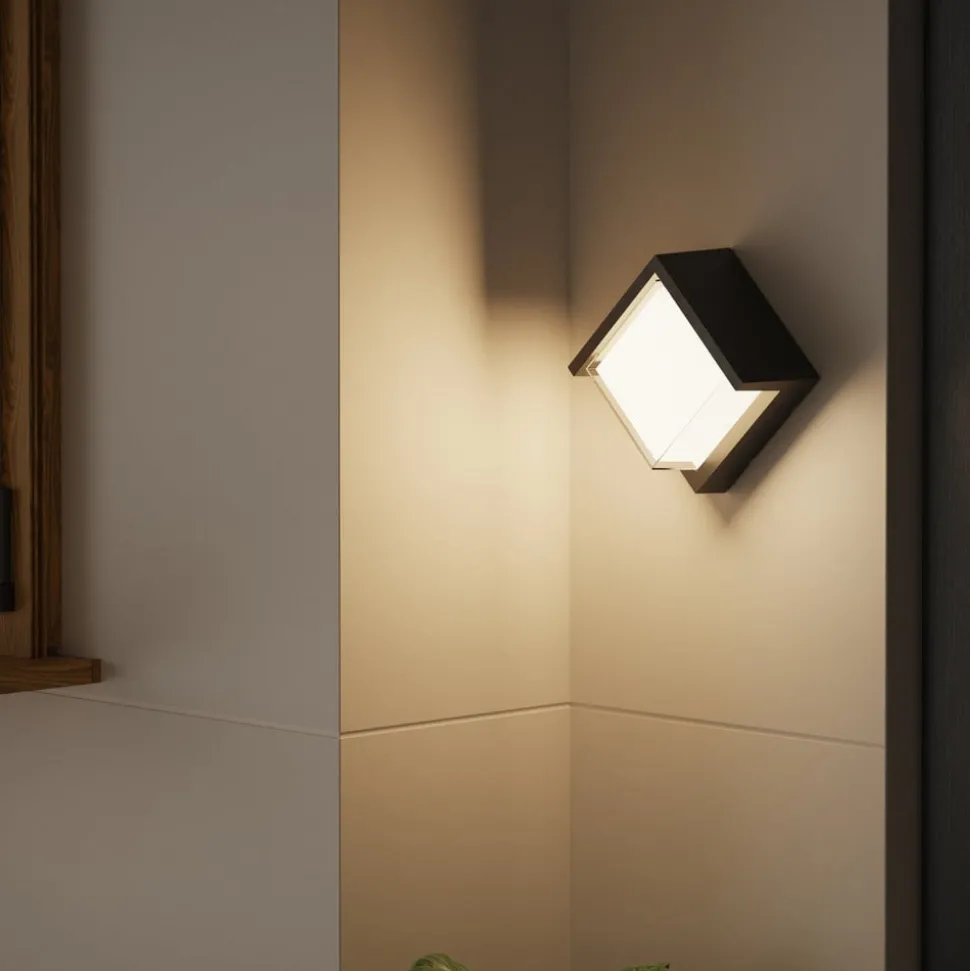 Forlight LED wandlamp Creu, lengte 17 cm, zwart