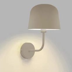 Forlight wandlamp Fres, beige, staal, breedte 18,5 cm