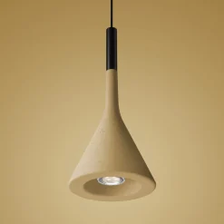 Foscarini Aplomb hanglamp GU10 van beton geel