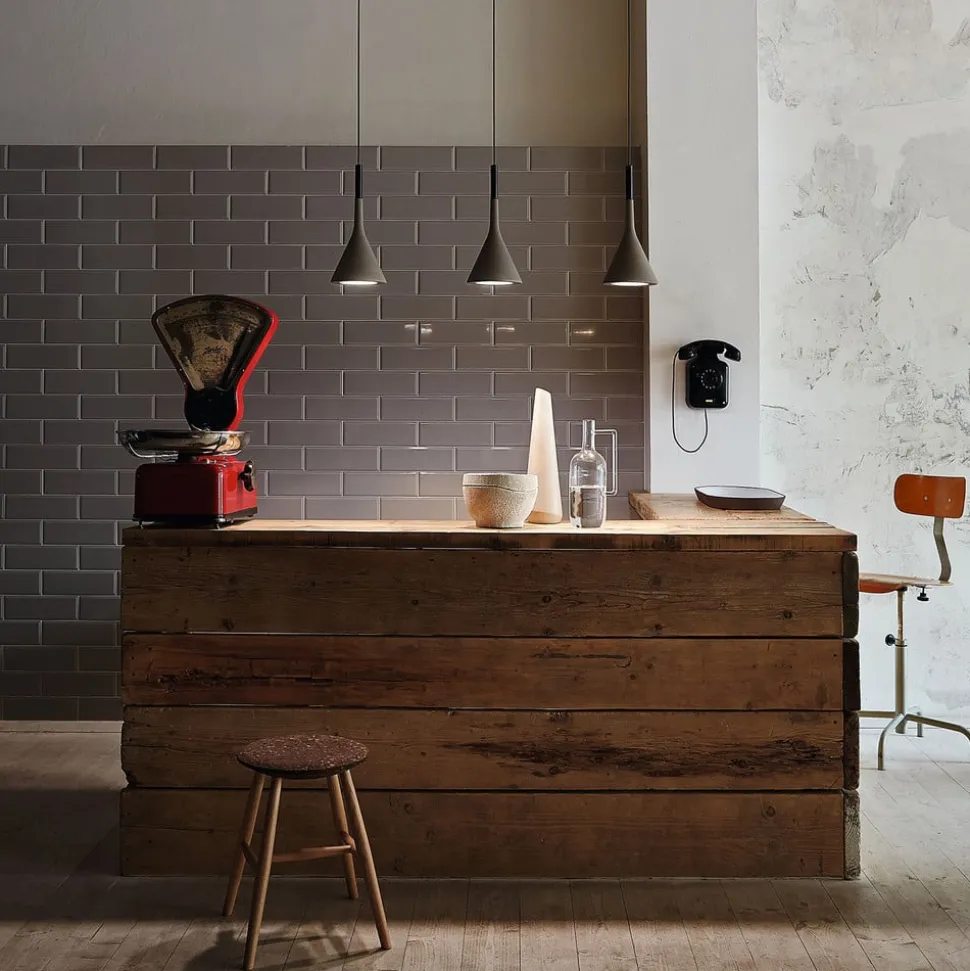 Foscarini Aplomb Mini hanglamp van beton, grijs