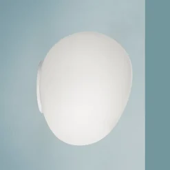 Foscarini Gregg MIDI wandlamp, van glas, wit